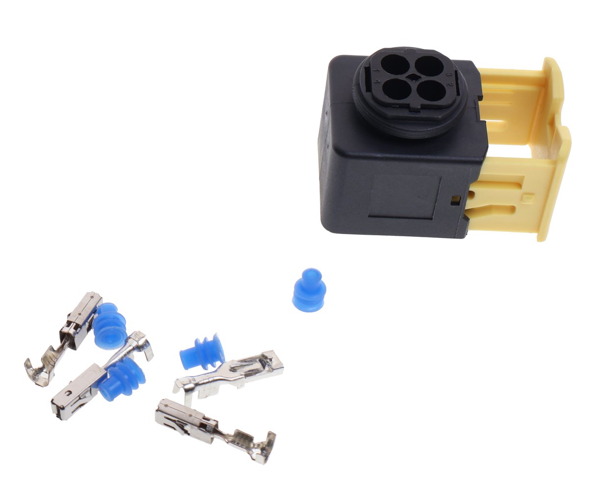 1 029 р. Разъем MERCEDES Actros,Axor 4-х контактный 2х2 (комплектация: 4-pin,4 уплотнения) TE PARTS TE PARTS 7814555 TE PARTS 7814555  с доставкой в г. Кемерово