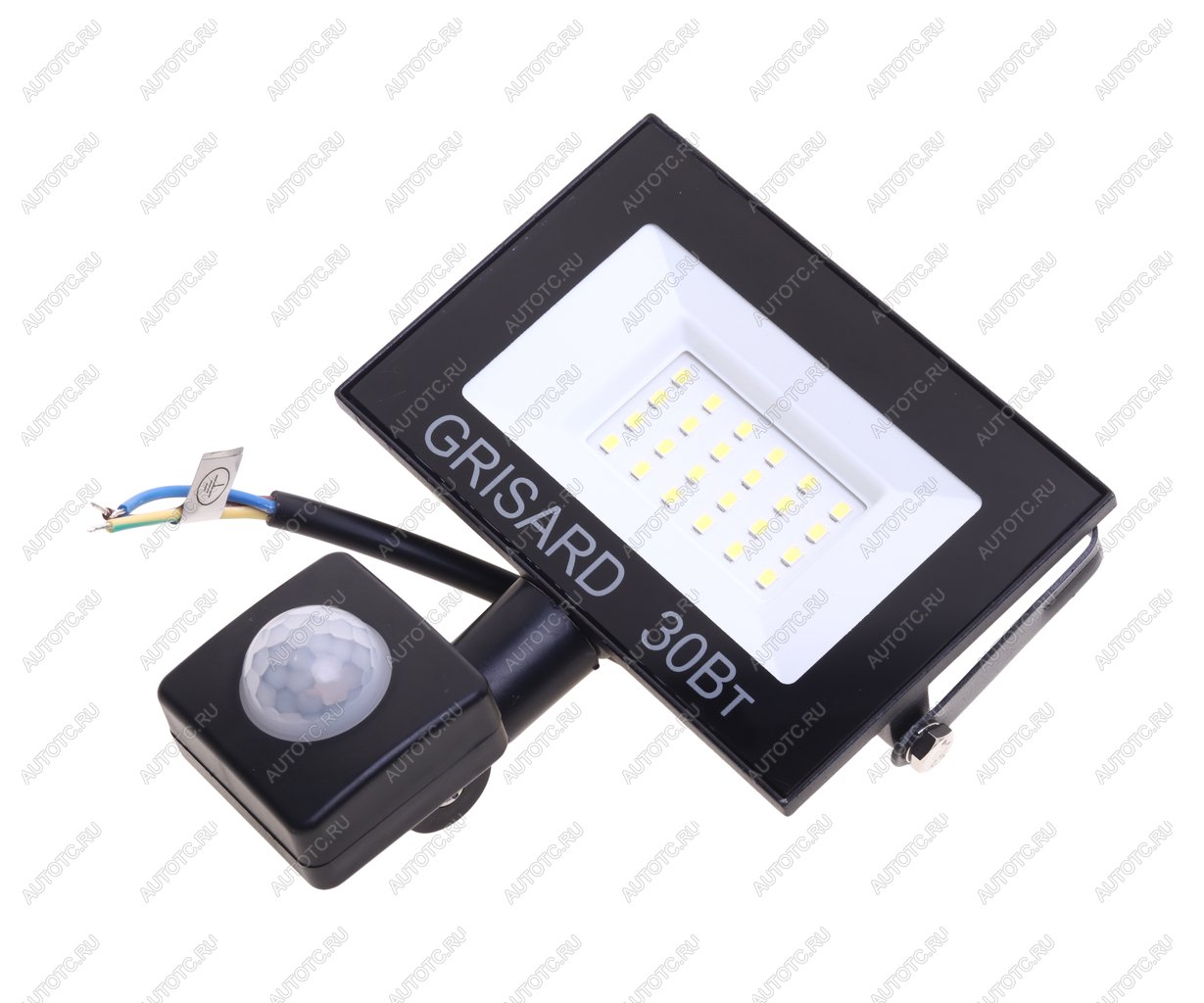 1 079 р. Светильник светодиодный 220V 30W 6500K с датчиком движения черный GRISARD ELECTRIC GRISARD ELECTRIC gre-004-0017 GRISARD ELECTRIC gre-004-0017  с доставкой в г. Кемерово