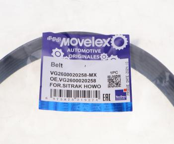 399 р. Ремень приводной поликлиновой 6PK794 SITRAK HOWO MOVELEX MOVELEX vg2600020258-mx MOVELEX vg2600020258-mx  с доставкой в г. Кемерово. Увеличить фотографию 3