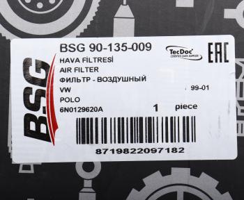 679 р. Фильтр воздушный AUDI A2 (00-05) BSG BSG bsg90135009 BSG bsg90135009  с доставкой в г. Кемерово. Увеличить фотографию 4