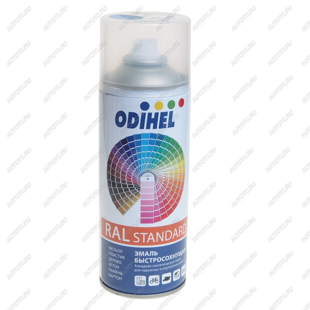 299 р. Краска голубая RAL5012 алкидная аэрозоль 520мл ODIHEL ODIHEL ral5012a ODIHEL ral5012a  с доставкой в г. Кемерово