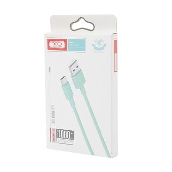 131 р. Кабель USB Type C 1м зеленый XO XO nb156 green  с доставкой в г. Кемерово. Увеличить фотографию 3
