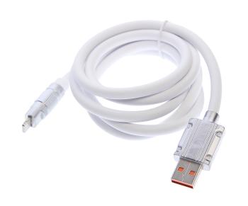 439 р. Кабель USB Type C 1.2м белый XO XO nb227 white  с доставкой в г. Кемерово. Увеличить фотографию 1