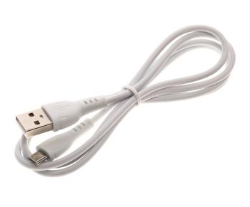 92 р. Кабель USB Type C 1м BOROFONE BOROFONE bx51 белый  с доставкой в г. Кемерово. Увеличить фотографию 1