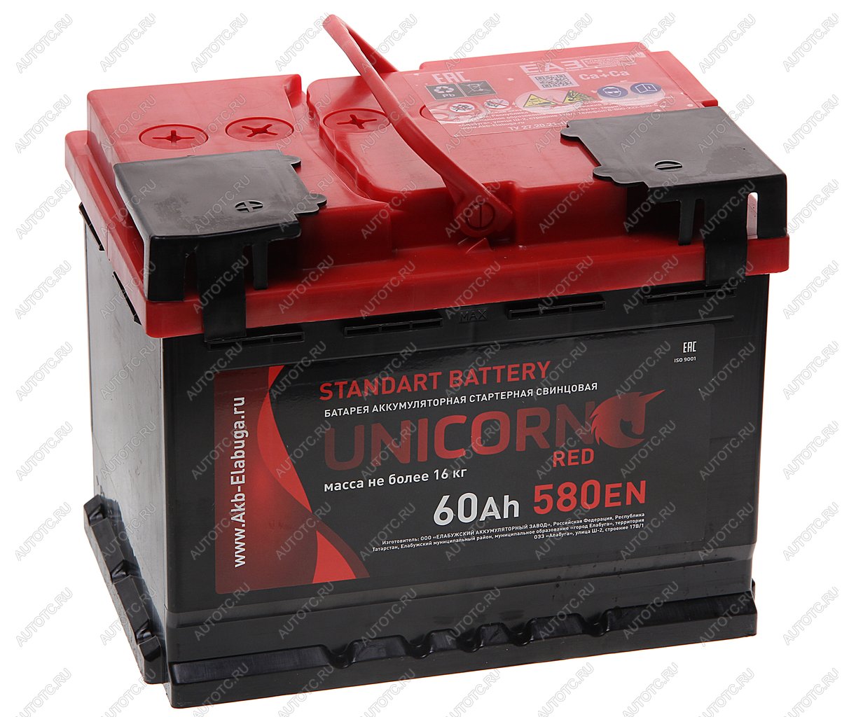 8 999 р. Аккумулятор UNICORN Red EFB 60Ач UNICORN 6ст60(1)  с доставкой в г. Кемерово