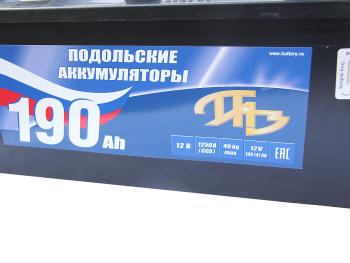 14 399 р. Аккумулятор ПОДОЛЬСК 190Ач под болт ПОДОЛЬСК 6ст190(4)  с доставкой в г. Кемерово. Увеличить фотографию 2
