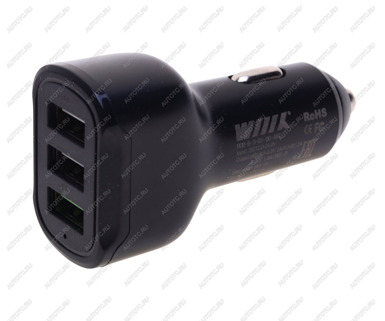 459 р. Устройство зарядное в прикуриватель 3USB 12V WIIIX WIIIX ucc-5-3-01-qc-ant  с доставкой в г. Кемерово