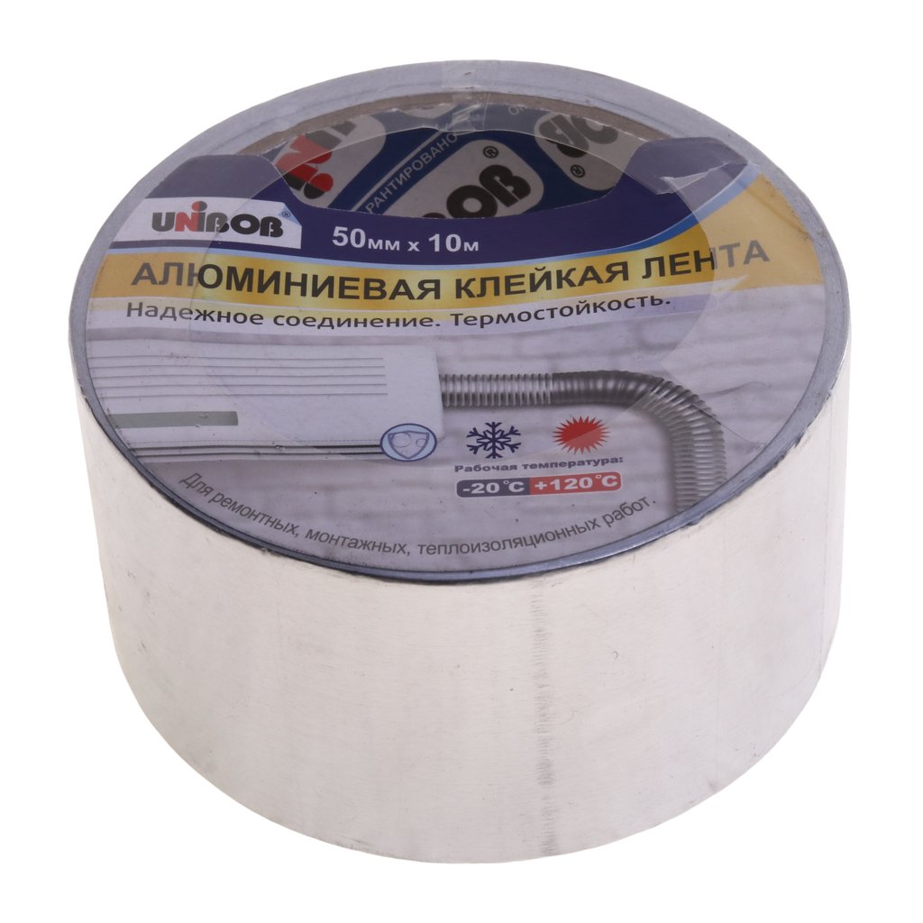 259 р. Скотч алюминиевый 50ммХ10м UNIBOB UNIBOB 211749  с доставкой в г. Кемерово