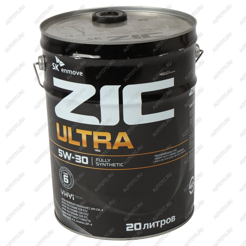22 649 р. Масло дизельное ULTRA CK-4CJ-4E8E11 5W30 синт.20л ZIC ZIC 192693  с доставкой в г. Кемерово