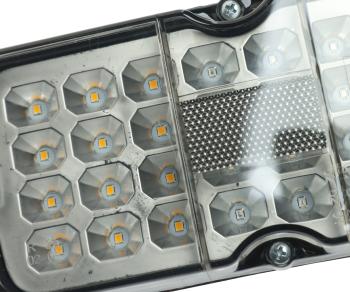 749 р. Фонарь задний ГАЗ,ЗИЛ,КАМАЗ,МАЗ светодиодный 1224V дымчатый SKV SKV 132.3716-32т  с доставкой в г. Кемерово. Увеличить фотографию 3