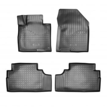 Коврики салонные 3D (7 мест) Norplast Unidec Hyundai Santa Fe TM дорестайлинг (2018-2021) (черные)