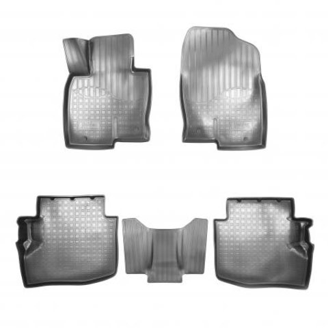 2 559 р. Коврики салонные 3D Norplast Unidec  Mazda CX-9  TC (2015-2025) дорестайлинг (черные)  с доставкой в г. Кемерово