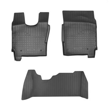 Коврики салонные 3D Norplast Unidec Iveco EuroCargo (2013-2025) (черные)