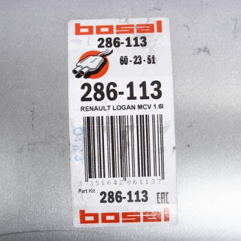 9 199 р. Глушитель RENAULT Logan (06-) средняя часть BOSAL BOSAL 286-113  с доставкой в г. Кемерово. Увеличить фотографию 3