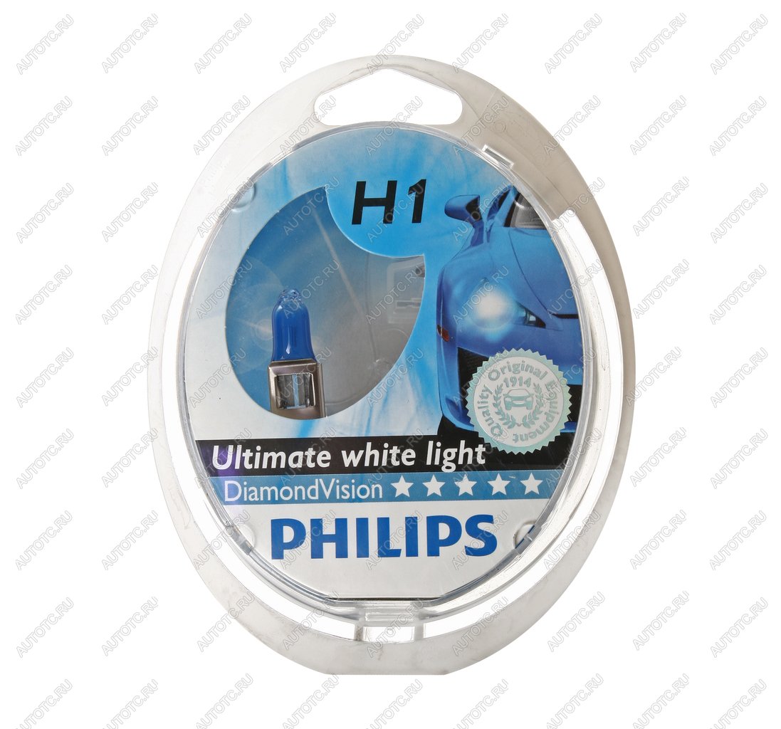 2 199 р. Лампа 12V H1 55W P14.5s бокс (2шт.) Diamond Vision PHILIPS PHILIPS 12258dvs2  с доставкой в г. Кемерово