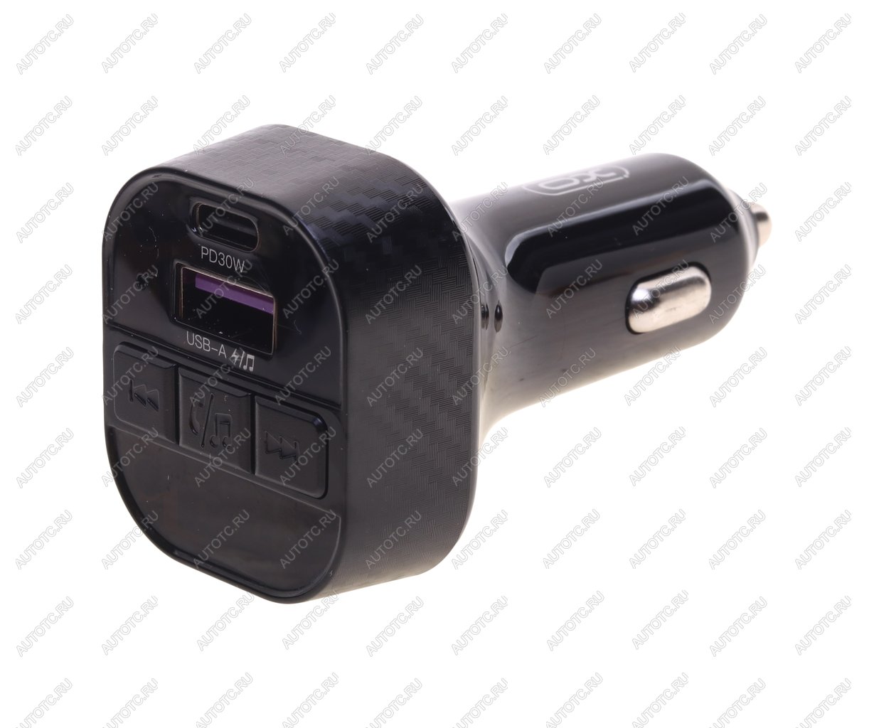 1 029 р. Устройство зарядное в прикуриватель с трансмиттером (bluetooth,hands free) XO XO bcc17 black  с доставкой в г. Кемерово