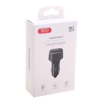 1 029 р. Устройство зарядное в прикуриватель с трансмиттером (bluetooth,hands free) XO XO bcc17 black  с доставкой в г. Кемерово. Увеличить фотографию 4