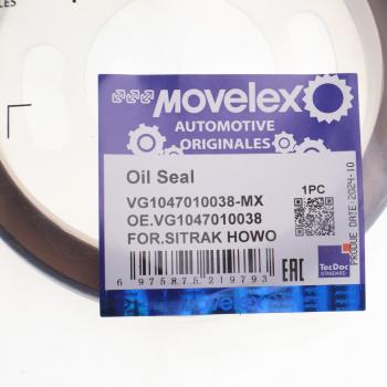 399 р. Сальник коленвала SITRAK HOWO дв.WP10 передний (95х115х12) MOVELEX MOVELEX vg1047010038-mx  с доставкой в г. Кемерово. Увеличить фотографию 3