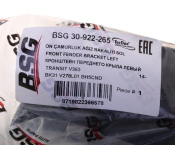 1 199 р. Кронштейн FORD Transit (14-) крыла переднего левый BSG BSG bsg30922265  с доставкой в г. Кемерово. Увеличить фотографию 4