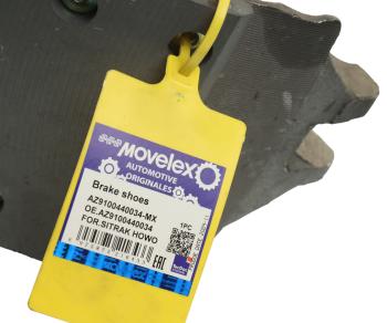 4 999 р. Колодка тормозная SITRAK HOWO передние с накладками (1шт.) MOVELEX MOVELEX az9100440034-mx  с доставкой в г. Кемерово. Увеличить фотографию 5