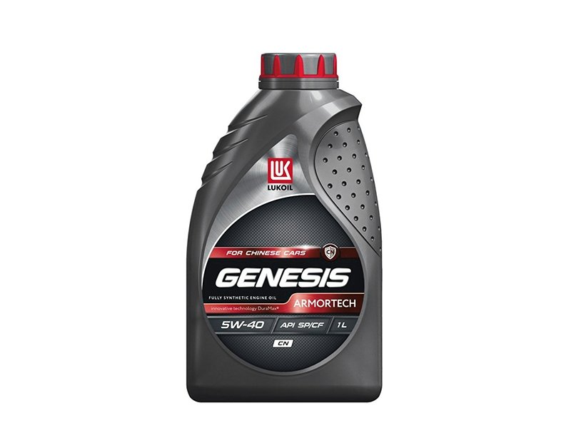 889 р. Масло моторное синтетическое LUKOIL GENESIS ARMORTECH CN 5W-40 SPCF для китайских авто 1л LUKOIL 3473440  с доставкой в г. Кемерово