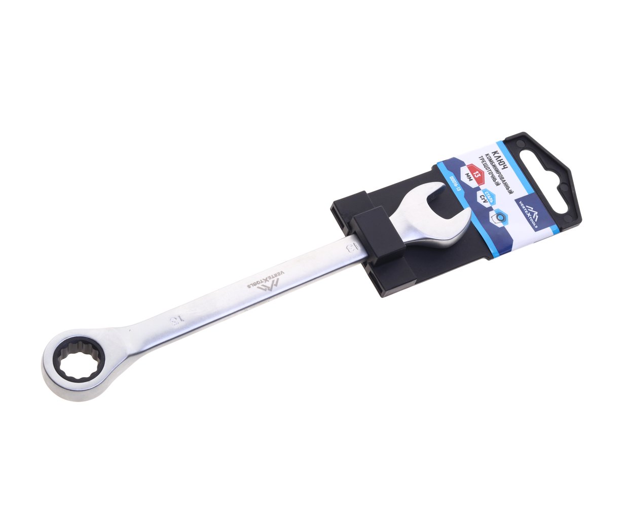 479 р. Ключ комбинированный 13х13мм трещоточный VERTEXTOOLS VERTEXTOOLS 00016-13  с доставкой в г. Кемерово