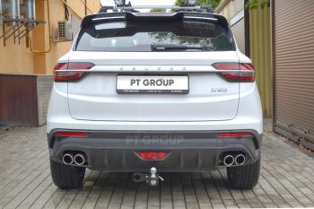 12 999 р. Фаркоп под съемный квадрат Petroil Tuning  Belgee X50 (2023-2025), Geely Coolray  SX11 (2023-2025)  с доставкой в г. Кемерово. Увеличить фотографию 2