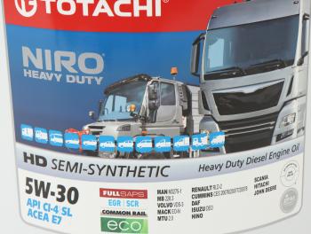 10 249 р. Масло дизельное NIRO HD CI-4SLE7 5W30 псинт.19л TOTACHI TOTACHI 1d720  с доставкой в г. Кемерово. Увеличить фотографию 2