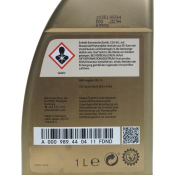 2 299 р. Масло трансмиссионное MERCEDES ATF синт.1л для АКПП (спецификация 236.15) OE MERCEDES a000989440411fdnd  с доставкой в г. Кемерово. Увеличить фотографию 4