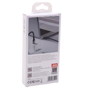 649 р. Кабель USB Type C-USB Type C 1м XO XO nb-q264a black  с доставкой в г. Кемерово. Увеличить фотографию 3