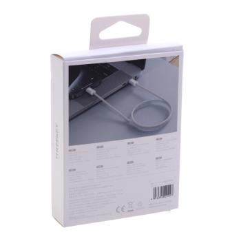 529 р. Кабель USB Type C-USB Type C 1м THREEKEY THREEKEY tk-nb07 60w white  с доставкой в г. Кемерово. Увеличить фотографию 3