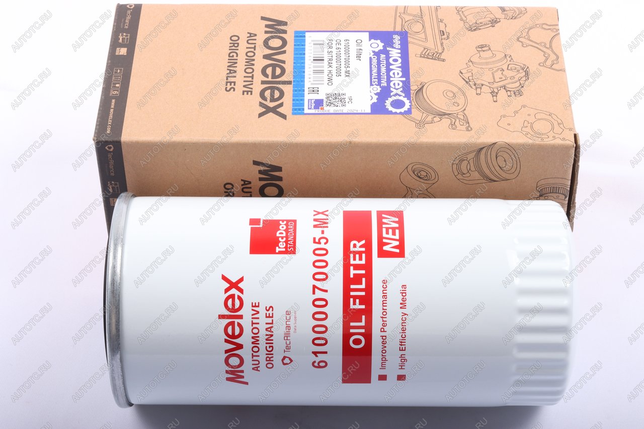 429 р. Фильтр масляный SITRAK HOWO дв.WD615,WP10,D10 MOVELEX MOVELEX 61000070005-mx  с доставкой в г. Кемерово