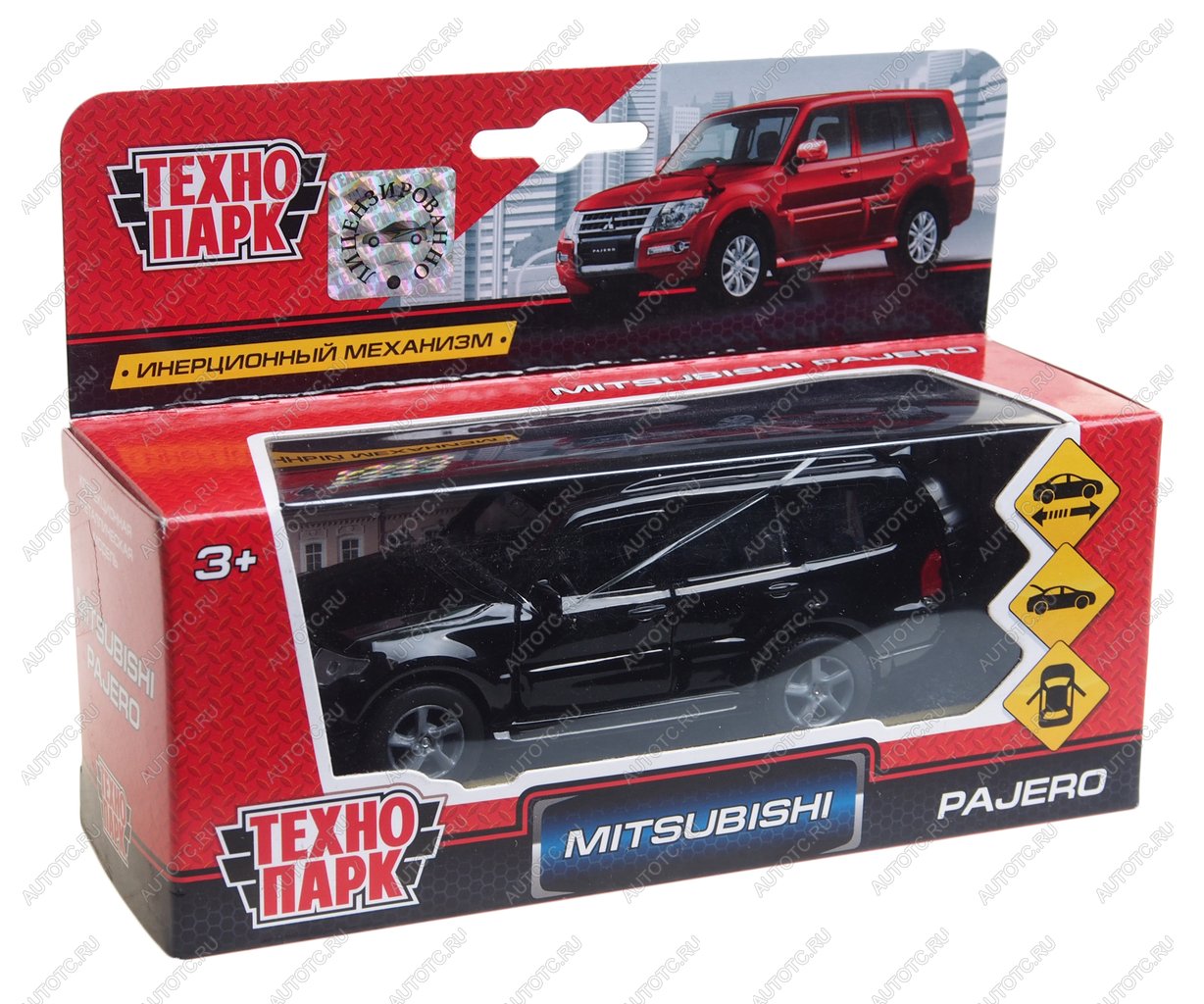 1 179 р. Модель автомобиля MITSUBISHI Pajero металлическая 1:43 ТЕХНОПАРК ТЕХНОПАРК sb-17-61-mp-n(bl)-wb  с доставкой в г. Кемерово