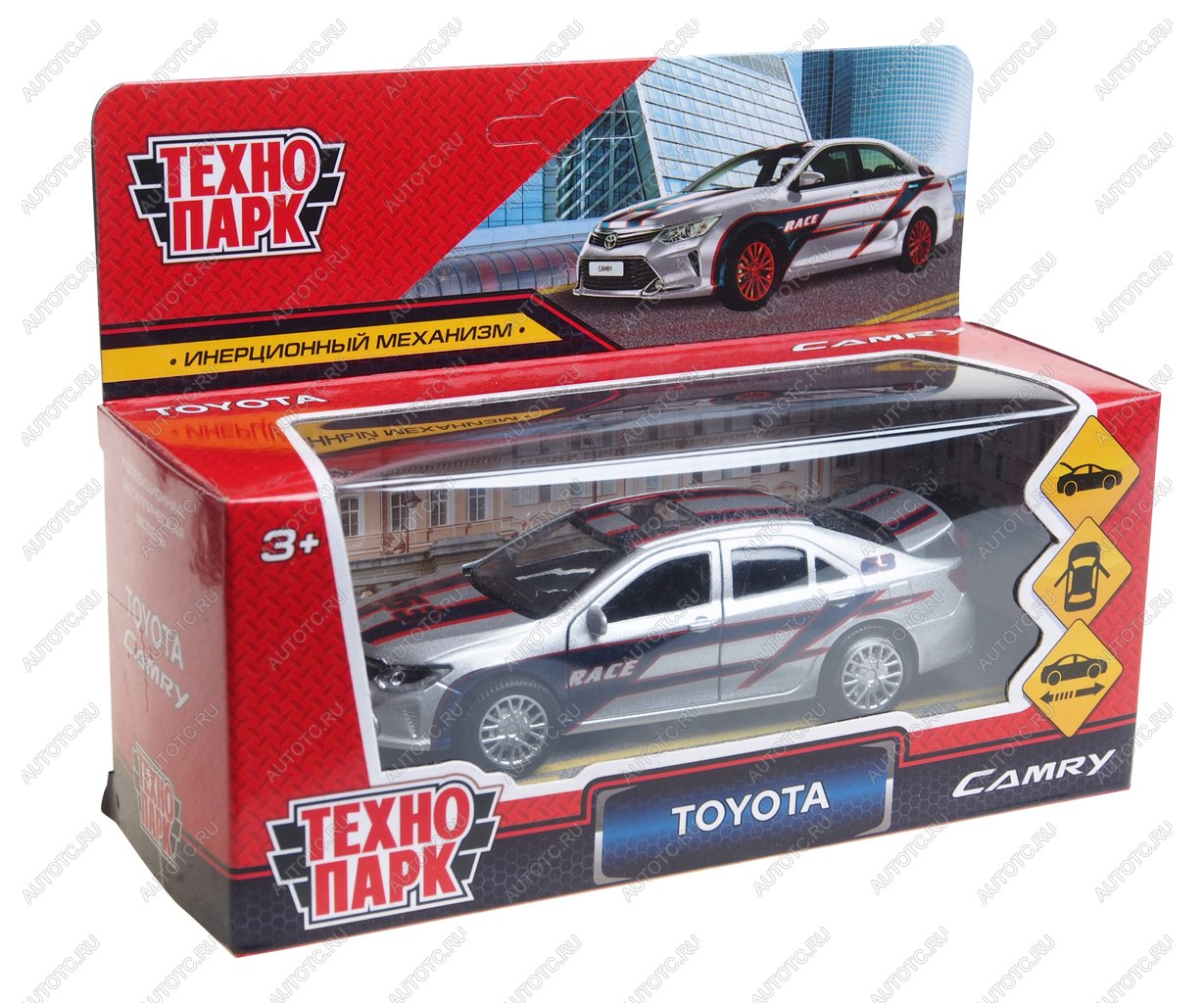 1 179 р. Модель автомобиля TOYOTA Camry металлическая 1:43 ТЕХНОПАРК ТЕХНОПАРК camry-s  с доставкой в г. Кемерово