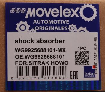 3 999 р. Амортизатор SITRAK HOWO задний MOVELEX MOVELEX wg9925688101-mx  с доставкой в г. Кемерово. Увеличить фотографию 8