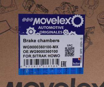 1 429 р. Камера тормоза SITRAK HOWO SHAANXI SHACMAN переднего левая MOVELEX MOVELEX wg9000360100-mx  с доставкой в г. Кемерово. Увеличить фотографию 4
