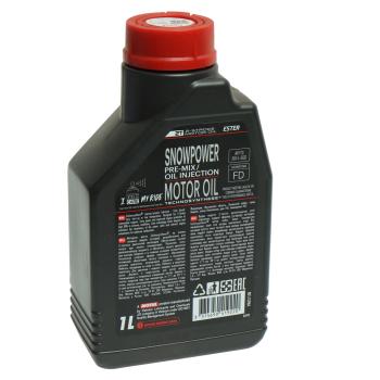 1 199 р. Масло моторное для 2-х тактных двигателей SNOWPOWER 2T 1л MOTUL MOTUL 113243  с доставкой в г. Кемерово. Увеличить фотографию 2