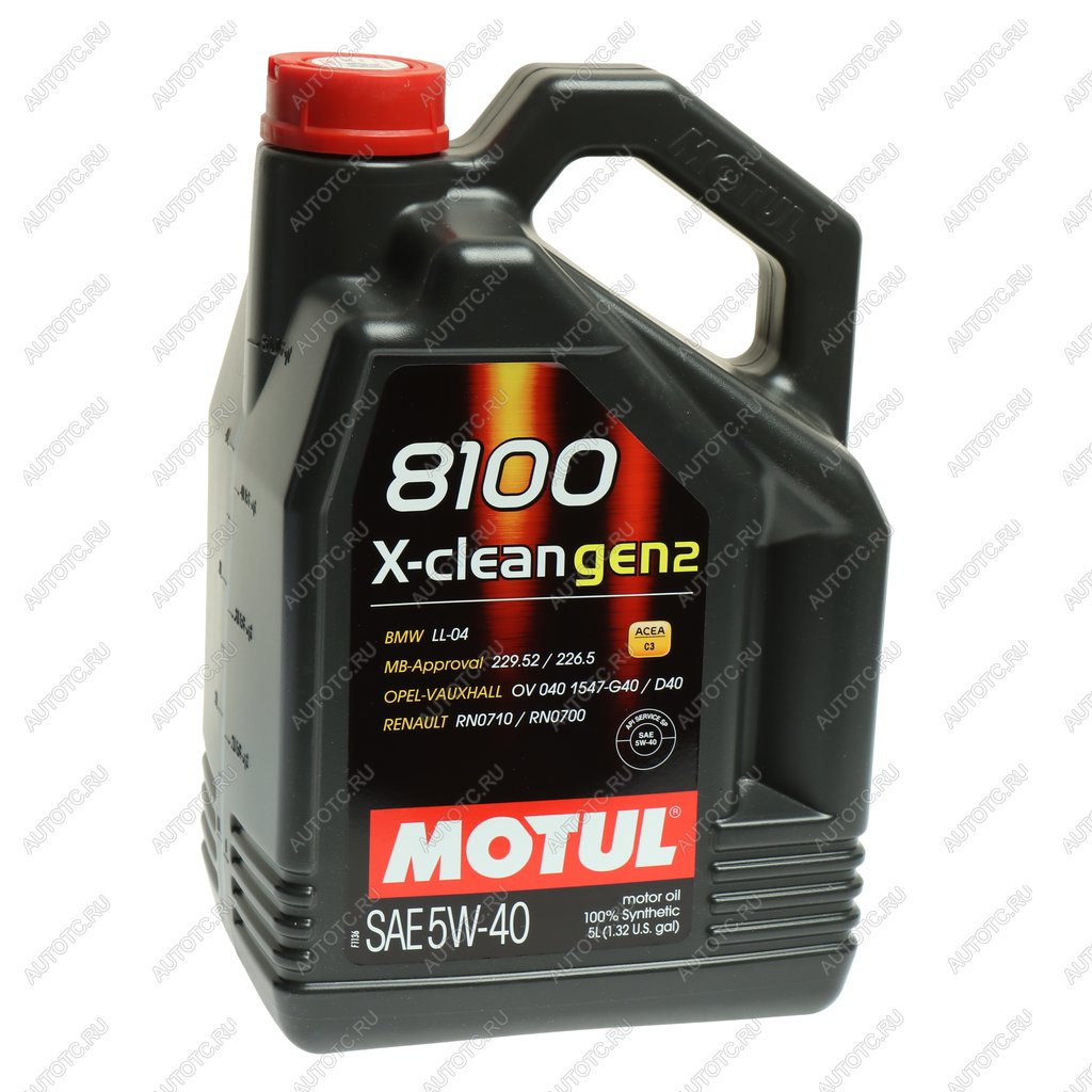 6 999 р. Масло моторное 8100 X-CLEAN GEN2 5W40 синт.5л MOTUL MOTUL 113222  с доставкой в г. Кемерово