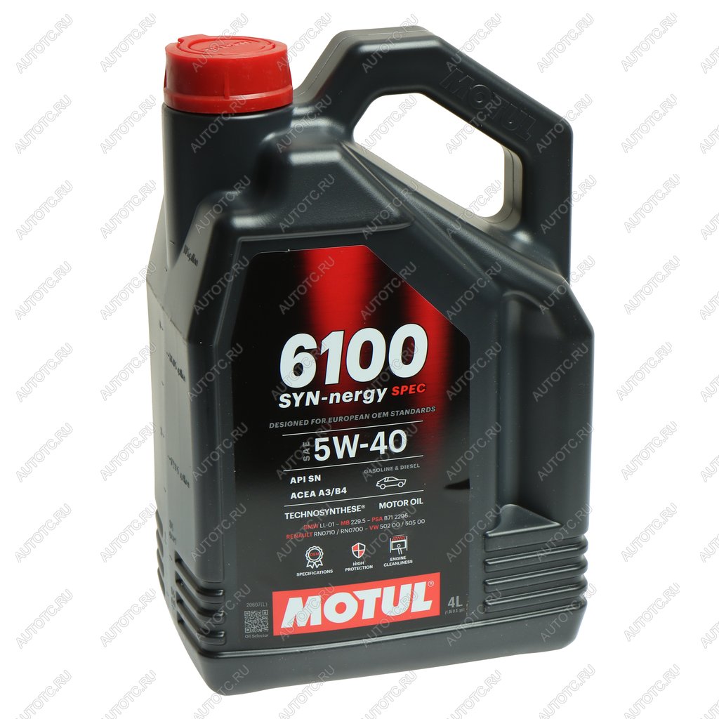 4 599 р. Масло моторное 6100 SYNERGIE 5W40 псинт.4л MOTUL MOTUL 112926  с доставкой в г. Кемерово