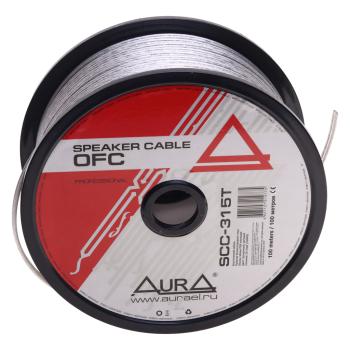 16 999 р. Кабель акустический 16Ga (2х1.5мм) 100м бухта AURA AURA scc-315t бухта 100м  с доставкой в г. Кемерово. Увеличить фотографию 1