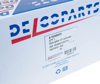 4 649 р. ШРУС наружный AUDI А4 (08-) передний DELCOPARTS DELCOPARTS 19345010  с доставкой в г. Кемерово. Увеличить фотографию 5