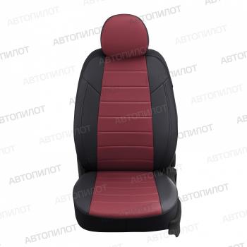 12 799 р. Комплект салонных чехлов (экокожа, 40/60) Автопилот  Haval F7 (2024-2025) (черный/бордовый)  с доставкой в г. Кемерово. Увеличить фотографию 3