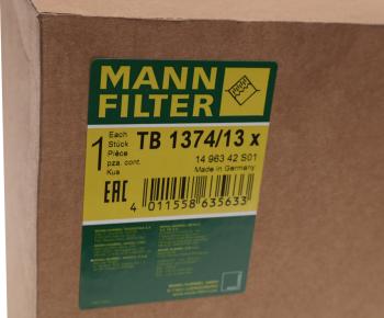 2 499 р. Фильтр-патрон MAN MERCEDES VOLVO IVECO осушителя воздуха MANN MANN tb137413x  с доставкой в г. Кемерово. Увеличить фотографию 3