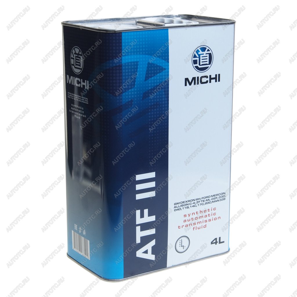 2 449 р. Масло трансмиссионное ATF 3 DEXRON III синт.4л MICHI MICHI 4637509  с доставкой в г. Кемерово