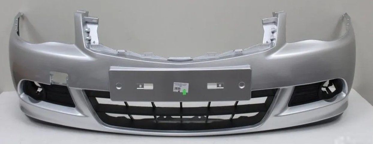 7 849 р. Бампер передний DAR (окрашенный)  Nissan Almera  3 G15 (2012-2019) седан (Platina ZBD (Серебро))  с доставкой в г. Кемерово