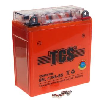 2 089 р. Аккумулятор TCS GEL 5Ач TCS 6ст5 gel-12n5-bs  с доставкой в г. Кемерово. Увеличить фотографию 1