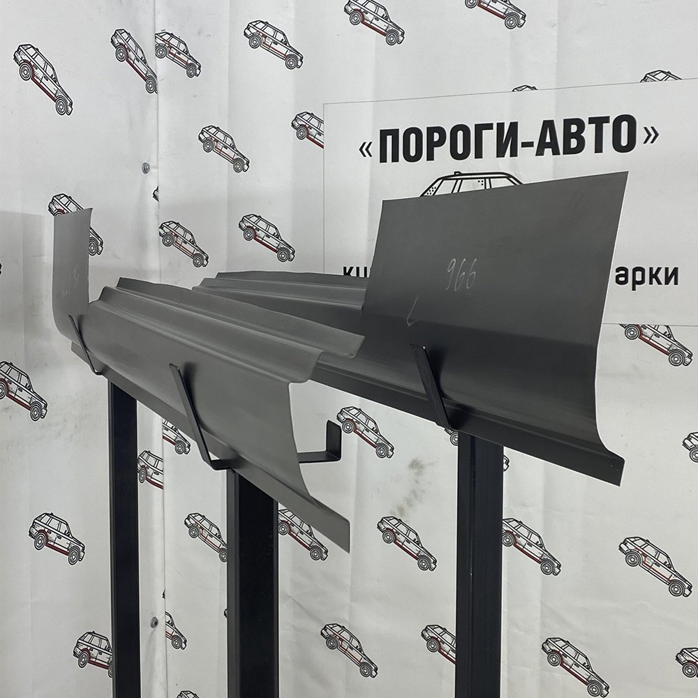 5 649 р. Ремкомплект порогов (2 шт, полный профиль) ПОРОГИ-АВТО  ЗАЗ 966  2 (1966-1972) (холоднокатаная сталь 1 мм)  с доставкой в г. Кемерово