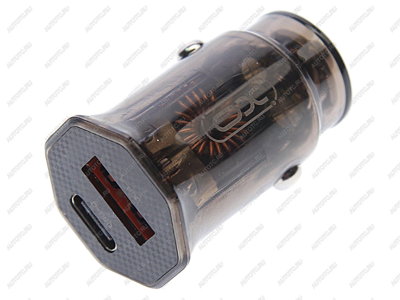 739 р. Устройство зарядное в прикуриватель 1USB + 1 Type C 12V черное XO XO cc50 black  с доставкой в г. Кемерово