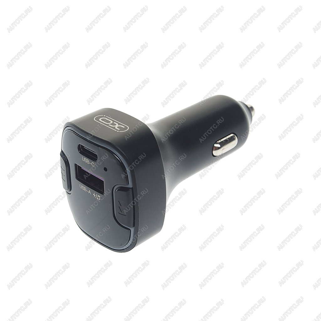 1 049 р. Устройство зарядное в прикуриватель с трансмиттером (bluetooth,hands free) черное XO XO bcc12 black  с доставкой в г. Кемерово