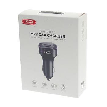 1 049 р. Устройство зарядное в прикуриватель с трансмиттером (bluetooth,hands free) черное XO XO bcc12 black  с доставкой в г. Кемерово. Увеличить фотографию 3